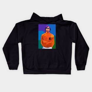 Johan Cruyff Wpap Pop Art Kids Hoodie